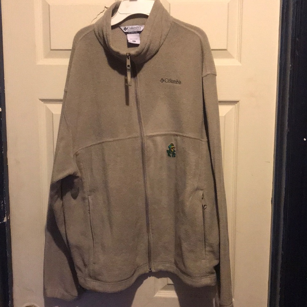 Columbia Tan Mock-neck Fleece